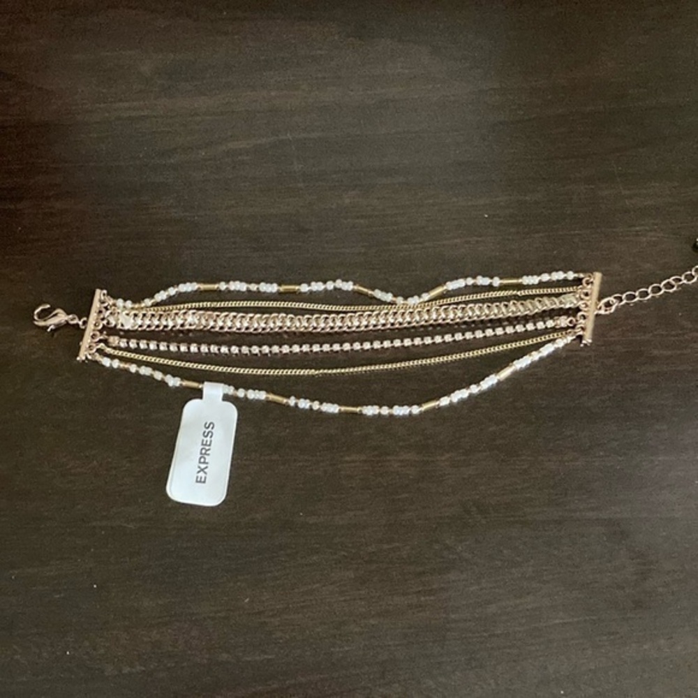Express Elegant Gold and Silver Multi-Strand Bracelet